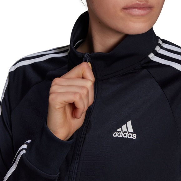 Adidas Warm-Up Tricot Slim 3-Stripes Track Jacket Navy XS - Picture 3 of 9